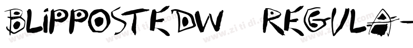 BlippoSteDW05 Regula字体转换